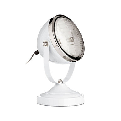 Jasper Spot White & Chrome Table Lamp