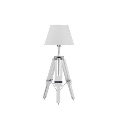Jasper White Tripod Base Feature Table Lamp