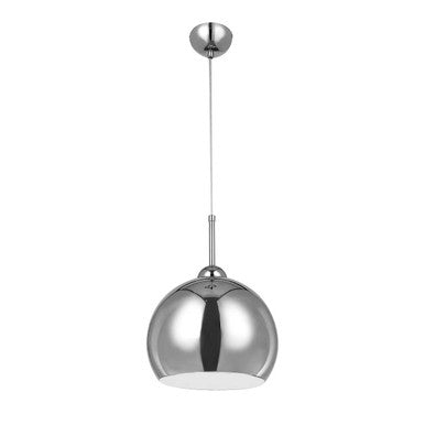 Osborn Chrome & White Inside Pendant Light