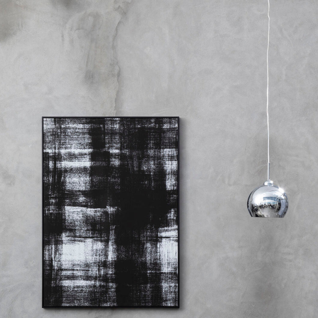 Osborn Chrome & White Inside Pendant Light