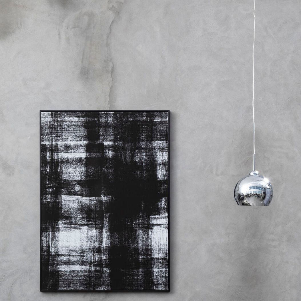 Osborn Chrome & White Inside Pendant Light