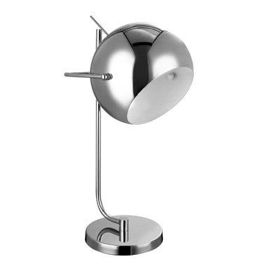 Osborn Chrome & White Inside Table Lamp