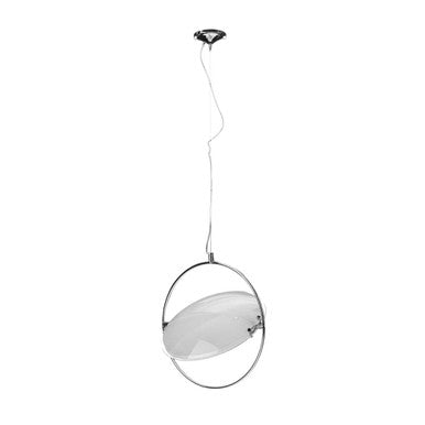 Lunar Small White Contemporary Pendant Light