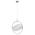 Lunar Large Steel White Contemporary Pendant Light