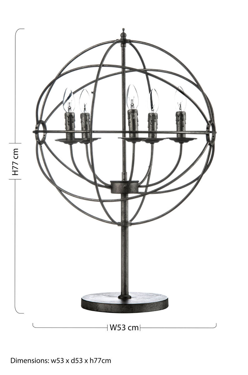 Orbital 5 Arm Contemporary Table Lamp