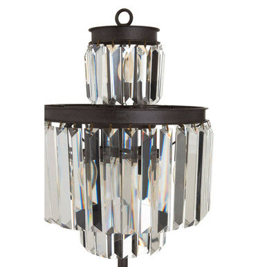 Art Deco Glass Table Lamp