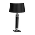 Regents Park Fabric Black Contemporary Table Lamp