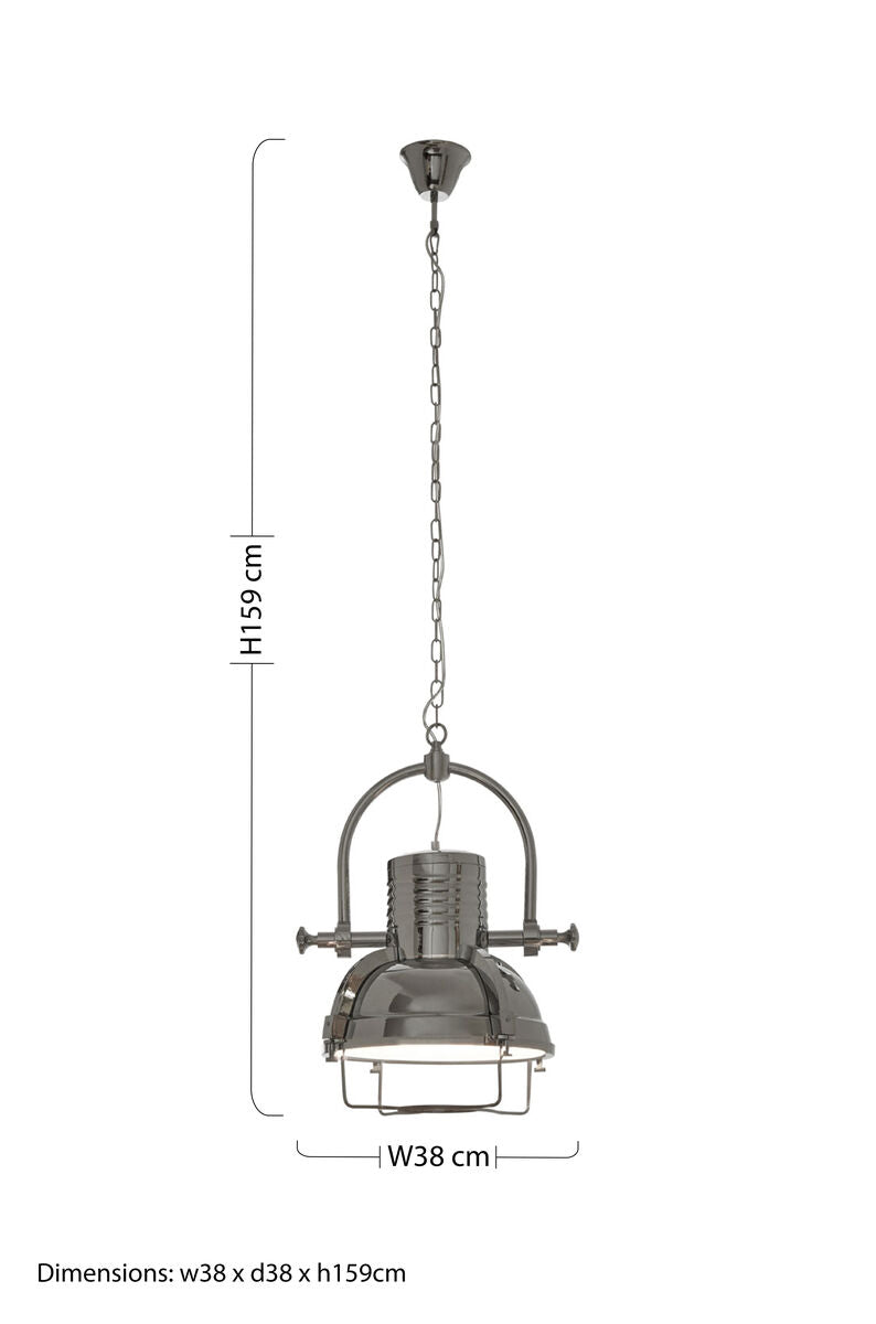 Industrial Revolution Black Pendant Light