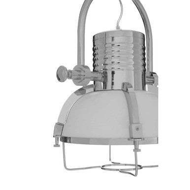Industrial Revolution Chrome Pendant Light
