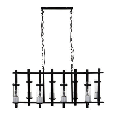 Aspen Iron & Glass Wide Pendant Light
