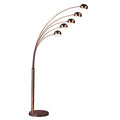 Zeus 5 Arced Lights Floor Lamp