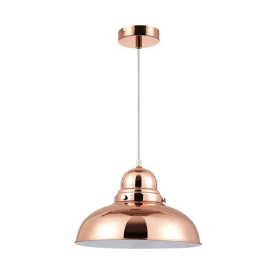 Jasper Bell Shaped Pendant Light With Copper