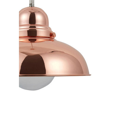 Jasper Bell Shaped Pendant Light With Copper