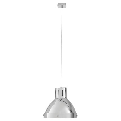 Jasper Bowl Shaped Pendant Light With Chrome