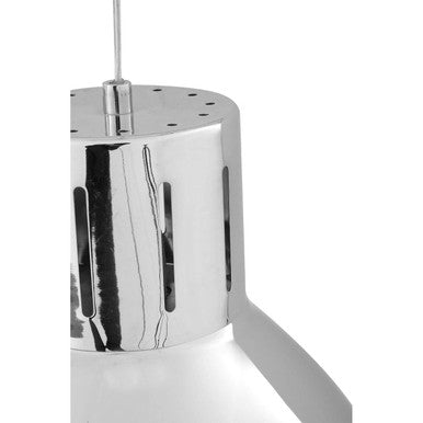 Jasper Bowl Shaped Pendant Light With Chrome