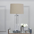 Alona Table Lamp With Stone Linen Shade