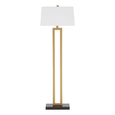 Leora White Contemporary Floor Lamp