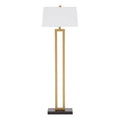 Leora White Contemporary Floor Lamp