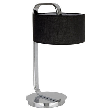 Leyna Black & Chrome Table Lamp