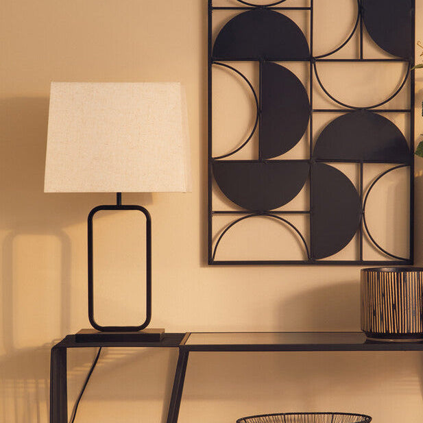 Lucas Natural & Black Table Lamp