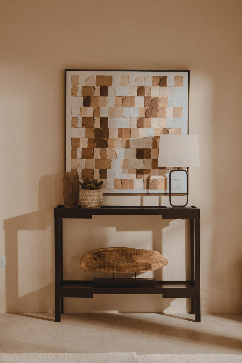Lucas Natural & Black Table Lamp