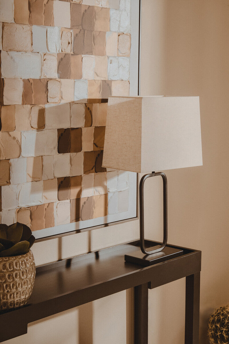 Lucas Natural & Black Table Lamp