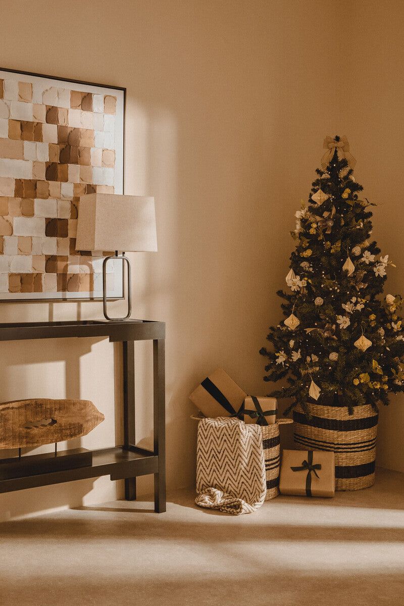 Lucas Natural & Black Table Lamp