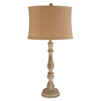 Petra Fabric Natural Contemporary Table Lamp