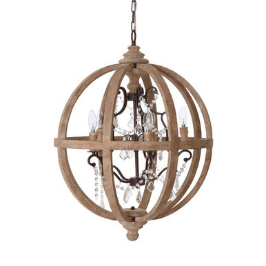 Pia 5 Arm Rustic Chandelier