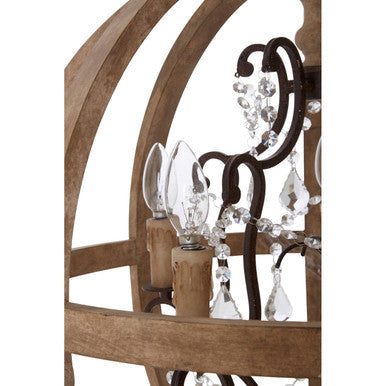 Pia 5 Arm Rustic Chandelier