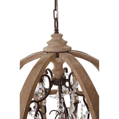 Pia 5 Arm Rustic Chandelier