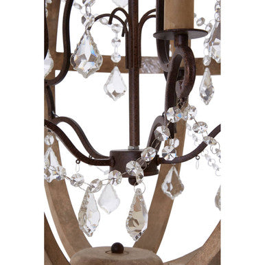 Pia 5 Arm Rustic Chandelier