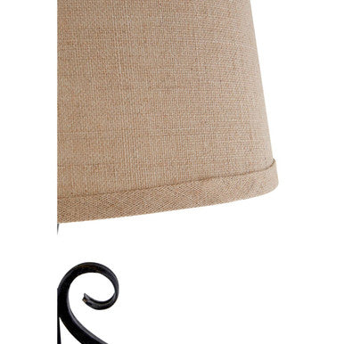 Portia Fabric Black Modern Table Lamp