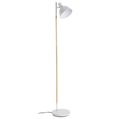 Bryant White Metal & Metal Floor Lamp