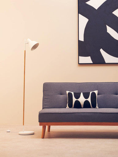 Bryant White Metal & Metal Floor Lamp