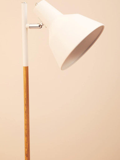Bryant White Metal & Metal Floor Lamp