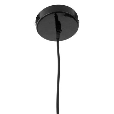 Blayne Black Metal & Wood Pendant Light