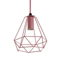 Beli Pink Metal Wire Pendant Light