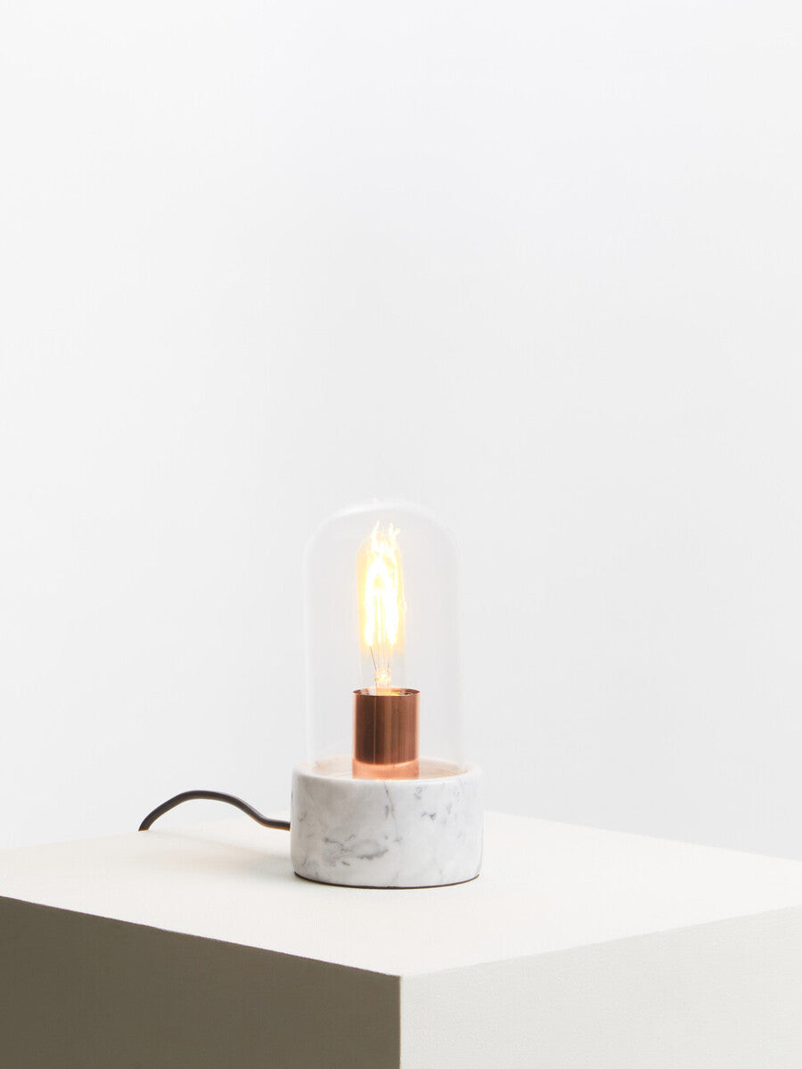 Lamonte Bell Table Lamp With Grey Marble Base