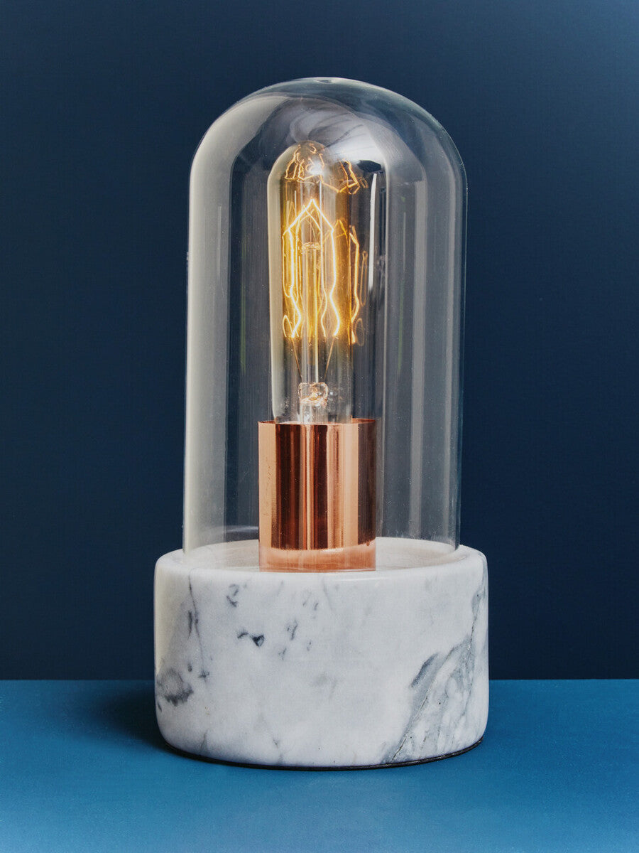 Lamonte Bell Table Lamp With Grey Marble Base
