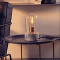 Lamonte Bell Table Lamp With Grey Marble Base