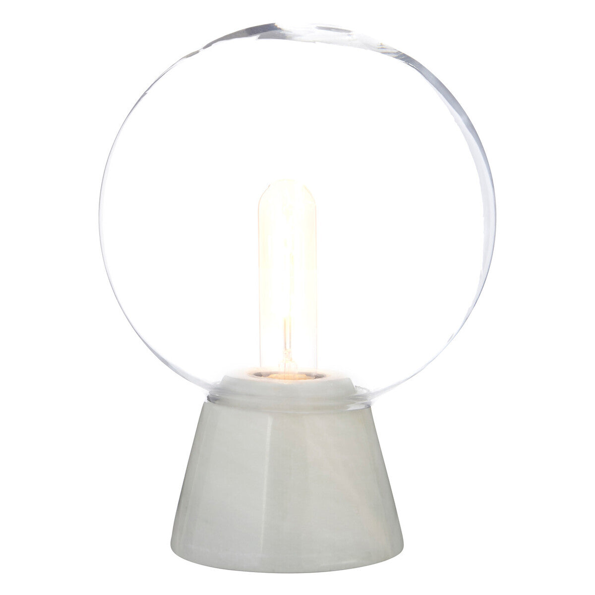 Lamonte Globe Table Lamp With White Marble Base