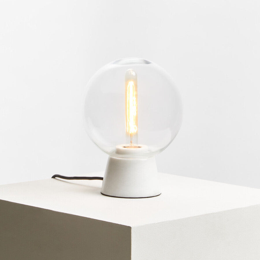 Lamonte Globe Table Lamp With White Marble Base