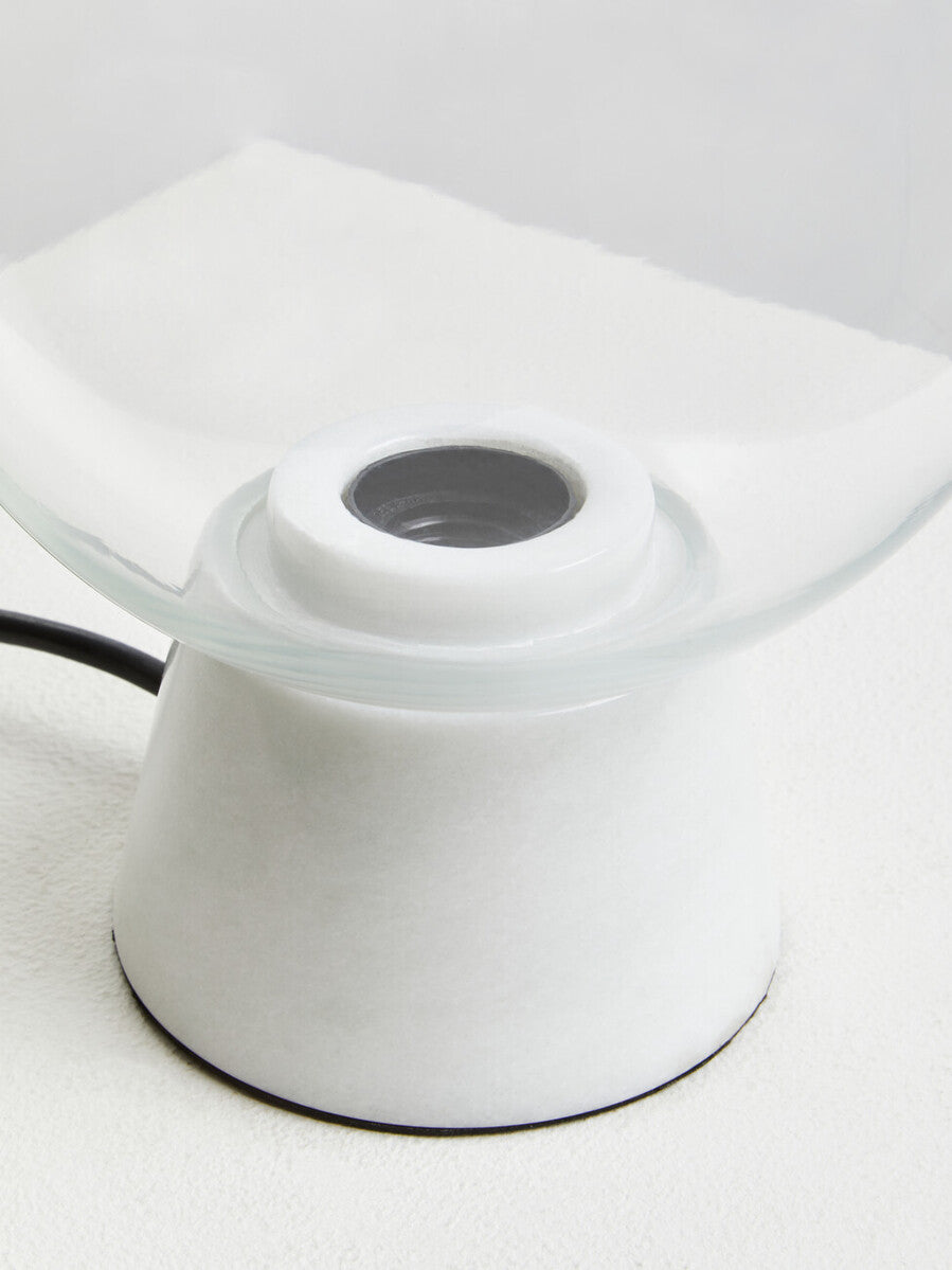 Lamonte Globe Table Lamp With White Marble Base