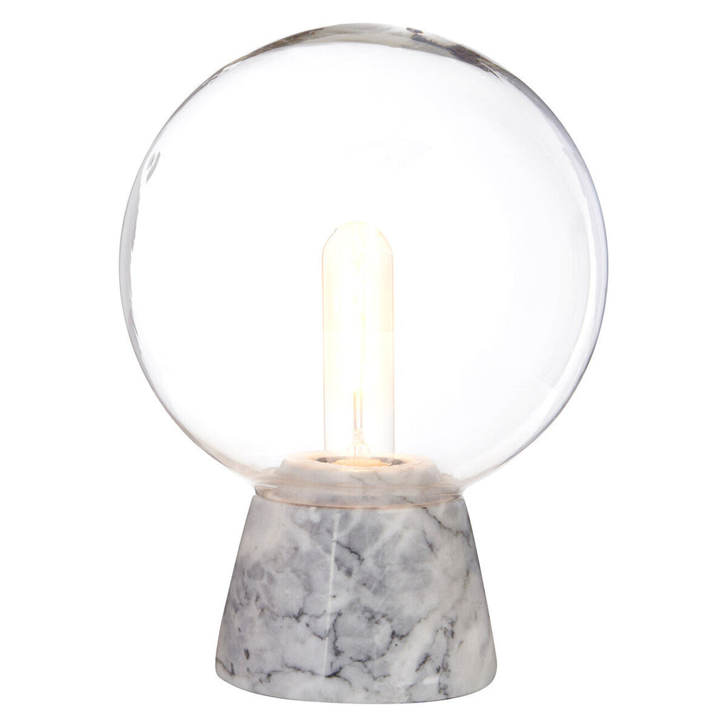 Lamonte Globe Table Lamp With Grey Marble Base