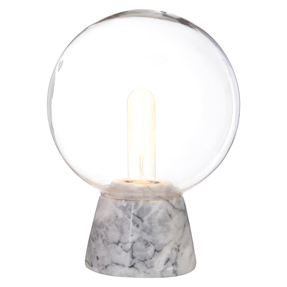 Lamonte Globe Table Lamp With Grey Marble Base