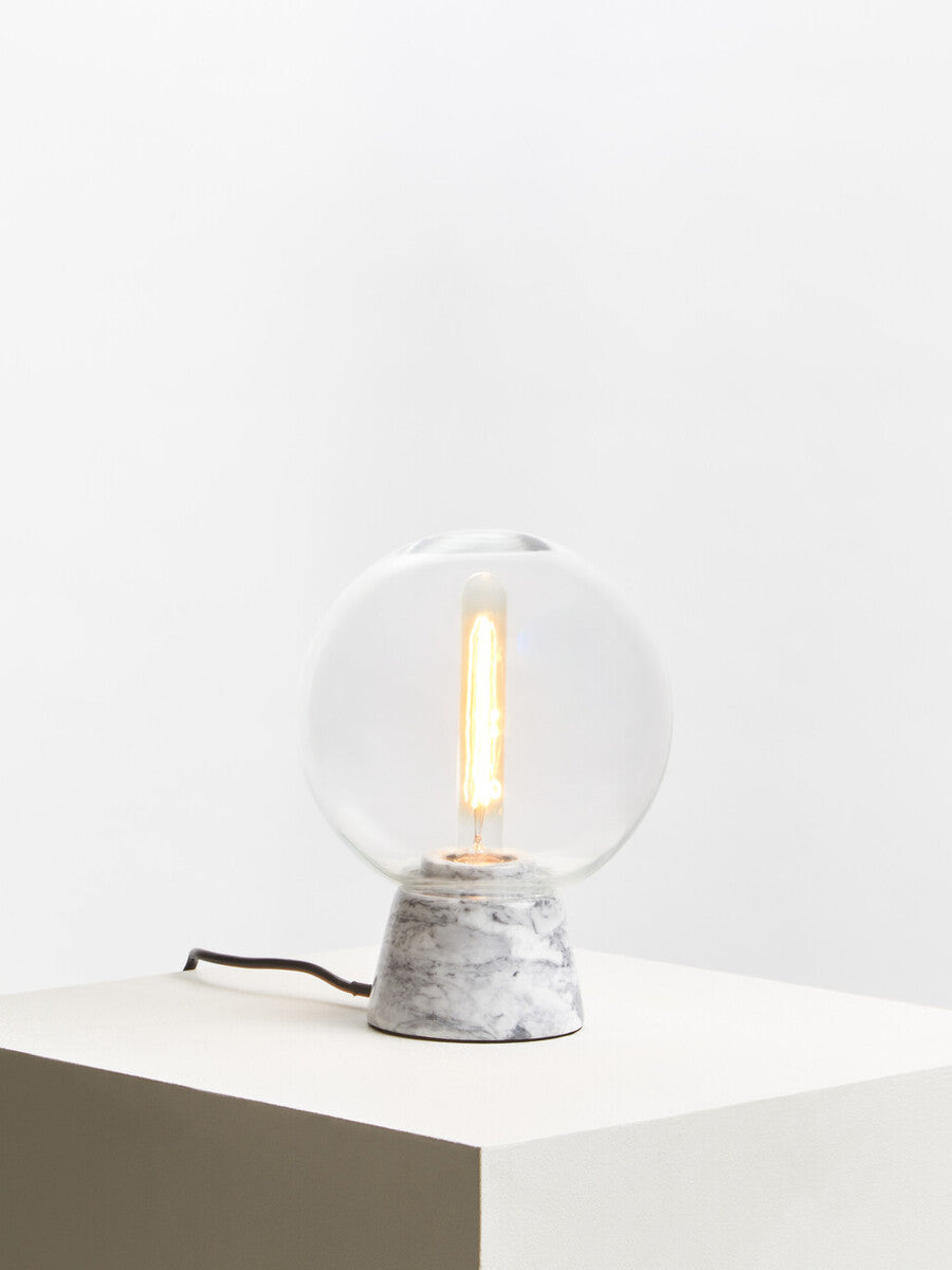 Lamonte Globe Table Lamp With Grey Marble Base