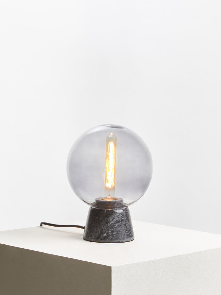 Lamonte Globe Table Lamp With Black Marble Base