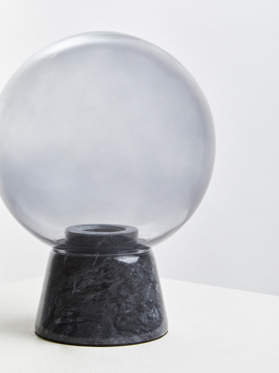 Lamonte Globe Table Lamp With Black Marble Base