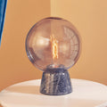 Lamonte Globe Table Lamp With Black Marble Base